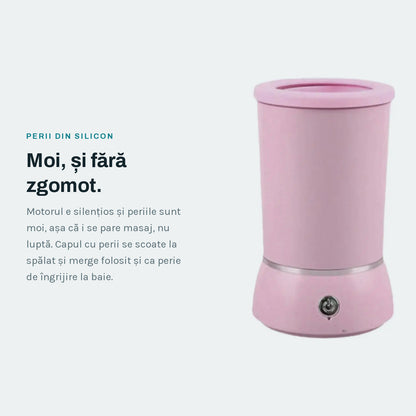 Perii moi din silicon și motor silențios