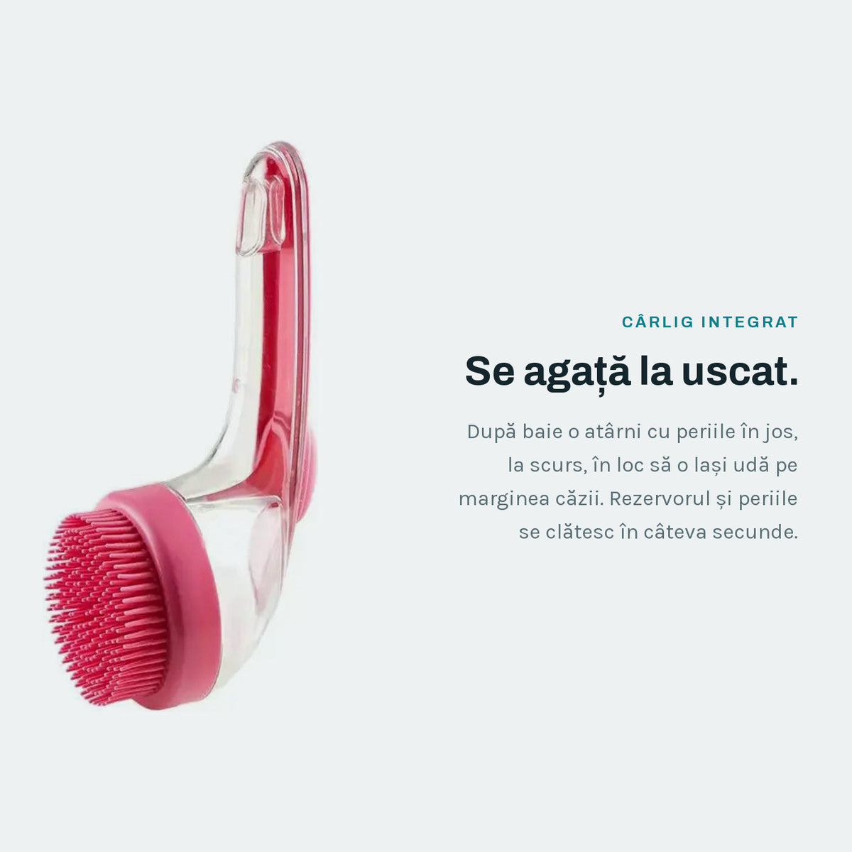 Cârlig integrat, pentru agățat la uscat
